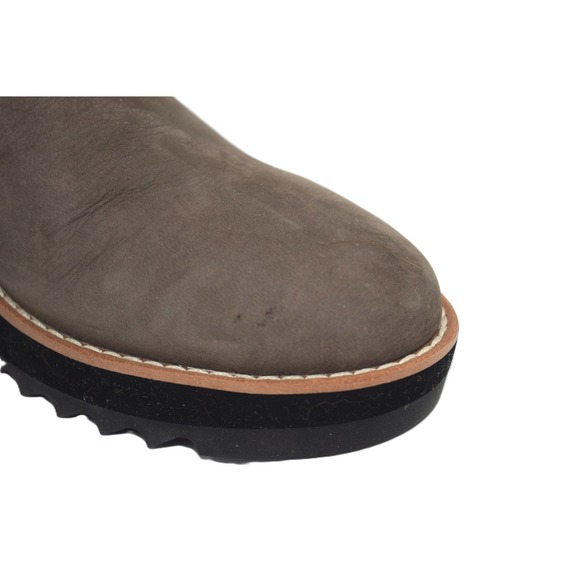 NWOT Eileen Fisher Women's Taupe Suede Wedge Mule Shoes Size 7 - Picture 6 of 8